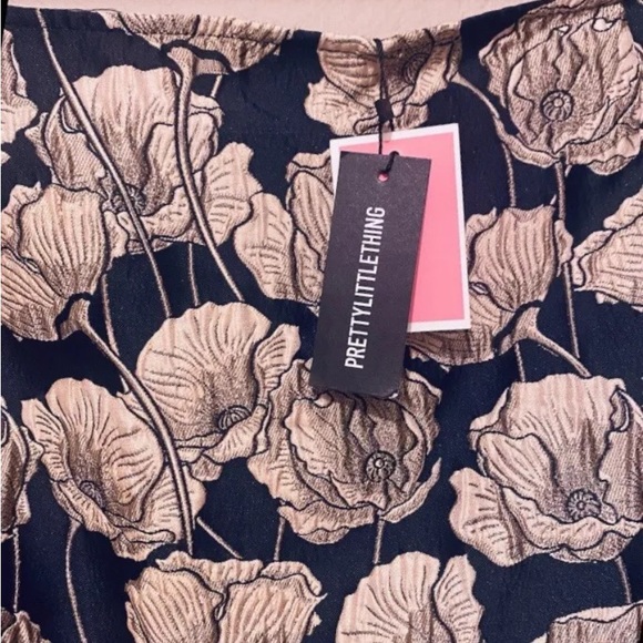 New PrettyLittleThing Navy Jacquard Low Rise Maxi Skirt - 12 - Picture 4 of 6